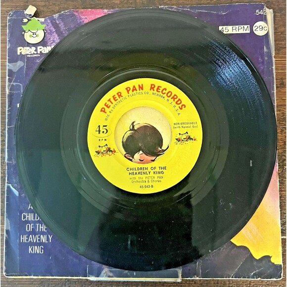 Peter Pan Records 45-542 Jesus Loves Me/Children of the Heavenly King 7in - Picture 5 of 7